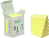 Post-it® Recycling Notes Haftnotizen Standard 6531B gelb 6 Blöcke