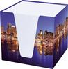 Notizklotz “Skyline“ - 900 Blatt, 70 g/qm, weiß, 95 x 95 x 95 mm