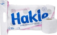 Hakle Toilettenpapier Traumweich 4-lagig, 8 Rollen wei&szlig;