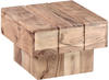 WOHNLING Beistelltisch Massivholz akazie 44,0 x 44,0 x 30,0 cm