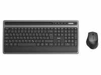 hama KMW-600 Plus Tastatur-Maus-Set kabellos schwarz, anthrazit