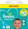 Pampers Windeln baby-dry BIG PACK Größe Gr. 5+ für Babys und Kleinkinder (4-18