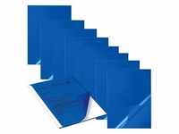 50 DURABLE Klemmschienenhüllen DIN A4 blau genarbt 0,22 mm 2919-06