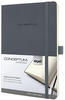 SIGEL Notizbuch Conceptum® ca. DIN A5 liniert, dunkelgrau Softcover 194 Seiten...
