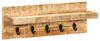 HAKU Möbel Wandgarderobe 13949 eiche Holz 5 Haken 70,0 x 24,0 cm