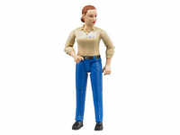 bruder bworld 60408 Frau mit hellem Hauttyp und blauer Hose Spielfigur