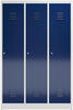 ClassiX Spind enzianblau, lichtgrau X-515131, 3 Schließfächer 118,5 x 50,0 x...