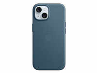 Apple Feingewebe Case mit MagSafe Handy-Cover für Apple iPhone 15 pazifikblau