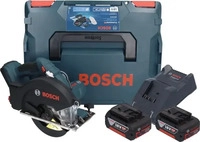 BOSCH Professional GKM 18V-50 Akku-Handkreiss&auml;ge-Set 18,0 V, mit 2 Akkus mit Pr&auml;mie