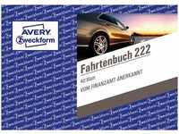 Avery Zweckform 222 Fahrtenbuch - A6 quer, steuerlicher km-Nachweis, 40 Blatt, weiß