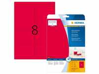 Herma 5046 Etiketten A4 neon-rot 99,1x67,7 mm Papier matt 160 St.
