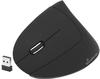 MediaRange Maus MROS232 - ergonomisch, 6 Tasten, optisch, kabellos, schwarz,