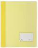 Durable Schnellhefter DURALUX - A4 überbreit, transluzente Folie, gelb