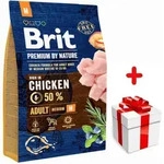 BRIT Premium By Nature Adult M 3kg +&Uuml;berraschung f&uuml;r den Hund