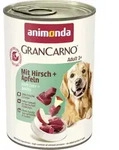 ANIMONDA GranCarno Adult Dog, Geschmack: Hirsch und Apfel, 400 g