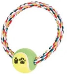 TRIXIE Tennisball an einer Schnur &oslash; 6 cm / &oslash; 18 cm