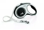 FLEXI New Comfort Leine schwarz L 8m bis zu 50kg- Gurt