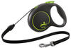 FLEXI Black Design grün M-Leine - 5m bis 20kg - Schnur (Rabatt für...