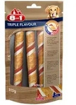8in1 Triple Flavour Kausnacks f&uuml;r Hunde - mit extra viel Fleisch, 1er Pack...