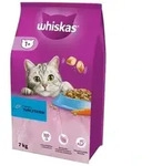 WHISKAS Adult 7 kg - Trockenfutter f&uuml;r ausgewachsene Katzen, mit leckerem Thunfisch