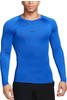 Nike fb7919-480, Langarm-T-Shirt Nike M NP DF TIGHT TOP LS L Blau male