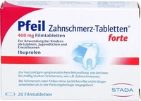 PZN-DE 00410560, STADA Consumer Health Pfeil Zahnschmerz-Tabletten forte 400mg 20 St