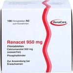 PZN-DE 00817563, Renacare Nephromed RENACET 950 mg Filmtabletten 100 St