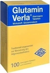 PZN-DE 00425998, Verla-Pharm Arzneimittel GLUTAMIN Verla &uuml;berzogene Tabletten 100 St