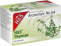 PZN-DE 02245444, H&S Tee-Gesellschaft mbH H&S Arzneitee Thymian 20X1.4 g Filterbeutel