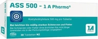 PZN-DE 08612429, 1A Pharma ASS 500 - 1 A Pharma 30 St Tabletten, Grundpreis: &euro;