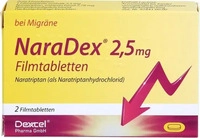 PZN-DE 11311482, Dexcel Pharma NaraDex 2,5mg 2 St Filmtabletten, Grundpreis: &euro;