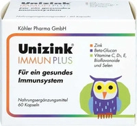 PZN-DE 05489336, K&ouml;hler Pharma Unizink IMMUN PLUS 1X60 St Kapseln 0.05 kg,