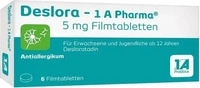 PZN-DE 16022937, 1A Pharma Deslora -1 A Pharma 5mg 6 St Filmtabletten, Grundpreis: