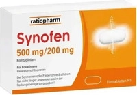 PZN-DE 18218509, ratiopharm Synofen - mit Ibuprofen und Paracetamol 10 St