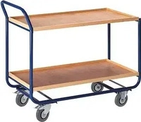 Rollcart 06-7026, Rollcart Tischwagen mit 2 Etagen 1000x575mm Buchedekor 20mm...