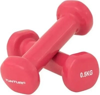 Tunturi 14TUSFU108, Tunturi Kurzhanteln Vinyl - 0.5 bis 5 kg - 0,5 kg pink