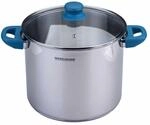 Fackelmann Kochtopf mit Deckel Essential, &Oslash;24cm, 9L, blau