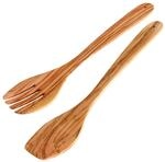 Fackelmann Salatbesteck Eco, 30cm, Olive