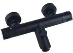 CORNAT Bade-Thermostat NOIR ROUND schwarz.. - Duschkabinen-Armatur