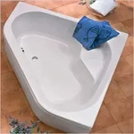 Ottofond Eckbadewanne Ancona 135 x 135 wei&szlig; - Badewanne