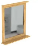 Eisl Bambus Badspiegel Spiegel 67 x 70 cm - Badm&ouml;bel
