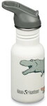 Klean Kanteen Kid Flip Seal Sport Cap dino skate - Gr&ouml;&szlig;e 355 ml 1011210