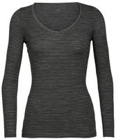 Icebreaker Women Merino 150 Siren LS Sweetheart gritstone heather - Gr&ouml;&szlig;e L