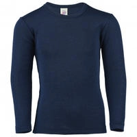 Engel Kinder Shirt Langarm Wolle Seide marine - Gr&ouml;&szlig;e 92 Kinder 707810