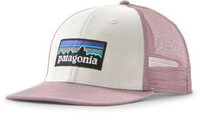 Patagonia P-6 Logo Trucker Hat white w/quiet violet WIQV - Gr&ouml;&szlig;e One size 38289