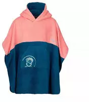 Trollkids Kids Kvalvika Surf Poncho peony rose/harbor blue - Gr&ouml;&szlig;e 98 Kinder 142