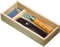 Opinel Opinel Geschenkset inklusive Opinel-Messer Nr. 8 olive - Gr&ouml;&szlig;e No.08 - 8,5cm