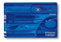 Victorinox SwissCard blau transparent 07122T2