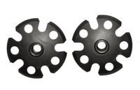 Leki Tourenteller mit Gewinde, Paar schwarz - Gr&ouml;&szlig;e 9,5cm 857500103