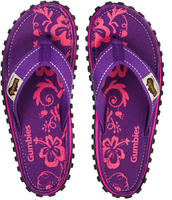 Gumbies Original Islander Women purple hibiscus - Gr&ouml;&szlig;e 37 2204